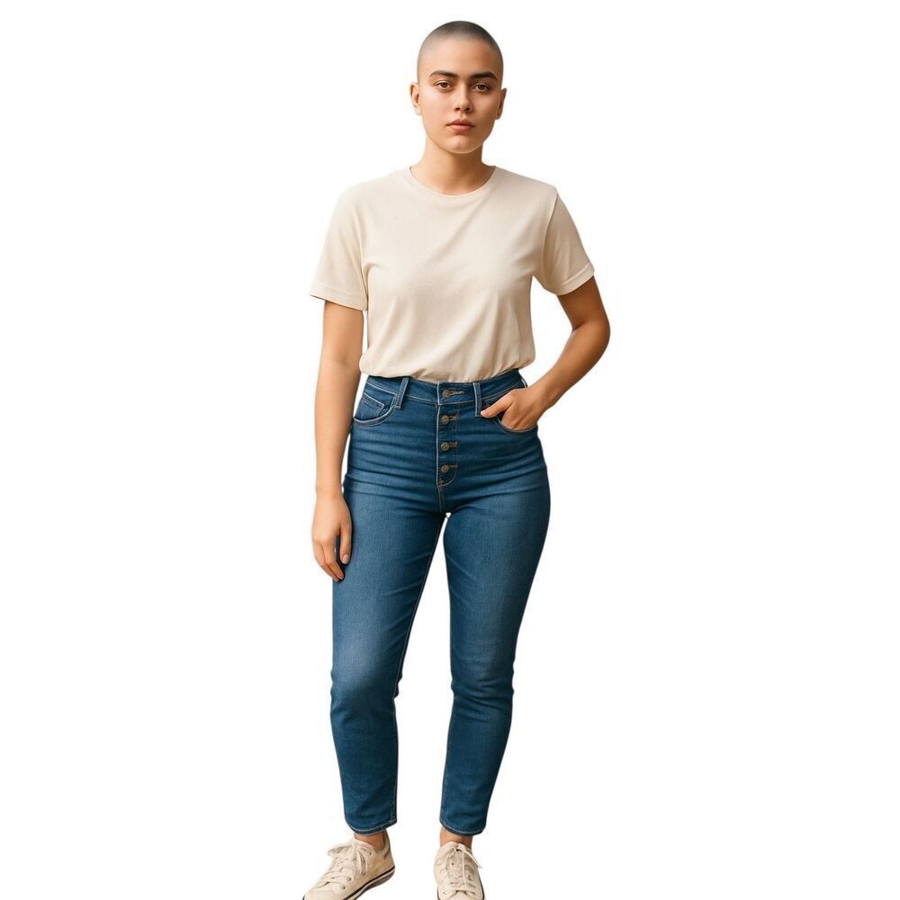 AE Next Level Stretch High Waist Jegging With Exposed Button Fly 16